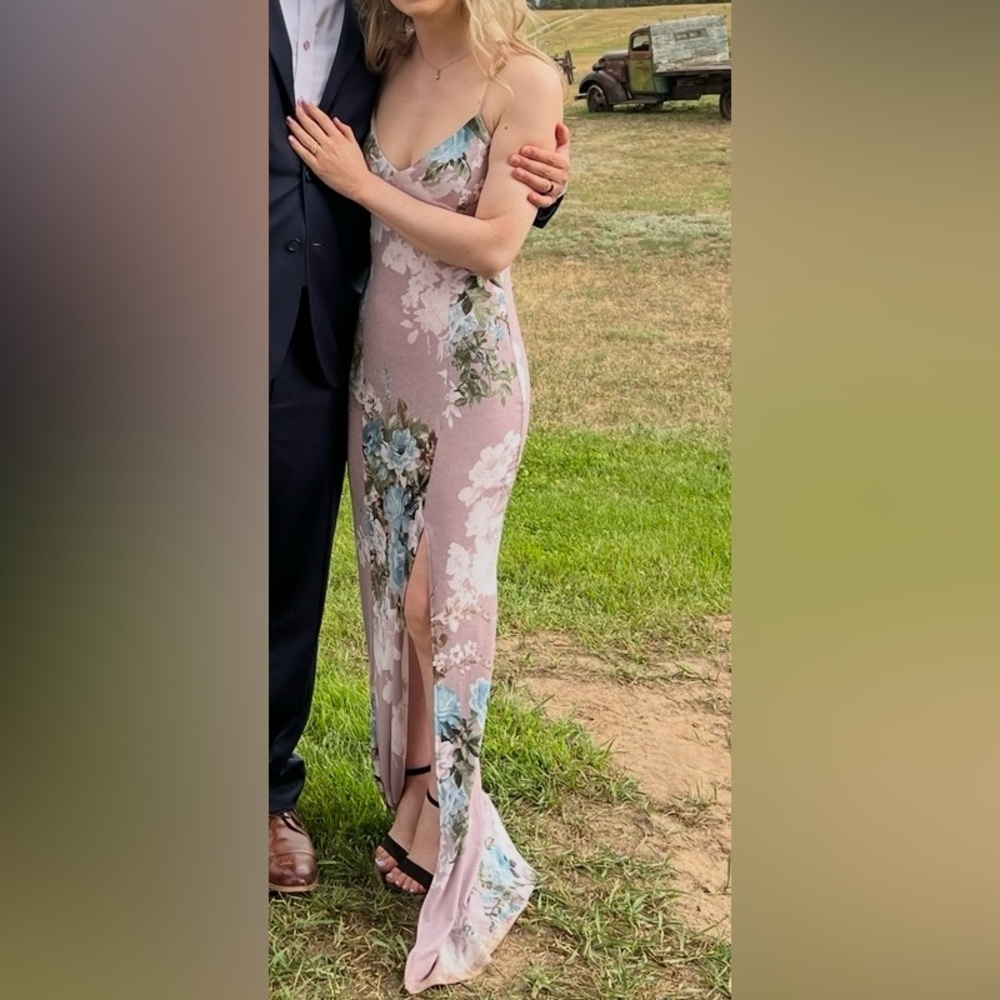 Floral Purple Maxi Dress